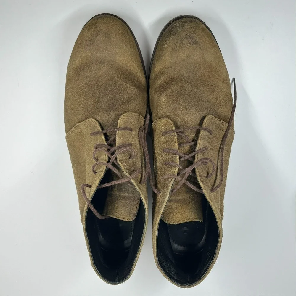 Nisolo Suede Leather Chukka Boots Men's 12 Casual Comfort Lace Up Preppy Tobacco